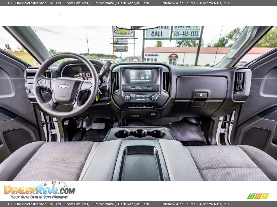 Dark Ash/Jet Black Interior - 2018 Chevrolet Silverado 1500 WT Crew Cab 4x4 Photo #26