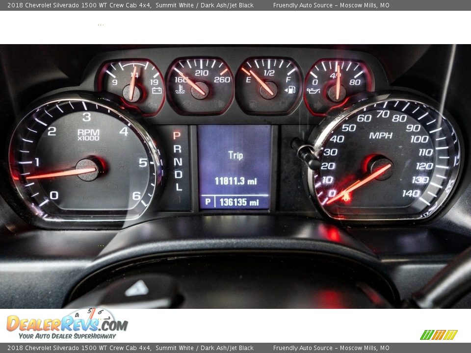 2018 Chevrolet Silverado 1500 WT Crew Cab 4x4 Gauges Photo #29