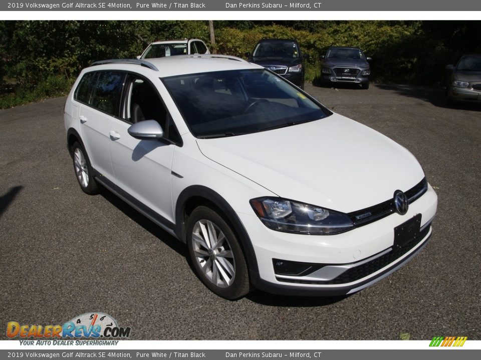 2019 Volkswagen Golf Alltrack SE 4Motion Pure White / Titan Black Photo #3
