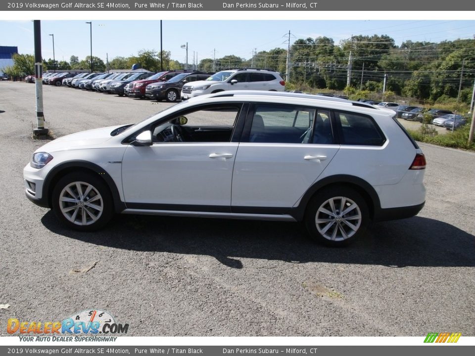 2019 Volkswagen Golf Alltrack SE 4Motion Pure White / Titan Black Photo #8