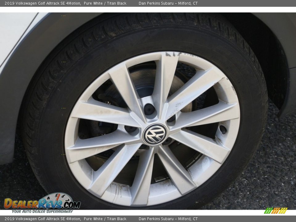 2019 Volkswagen Golf Alltrack SE 4Motion Pure White / Titan Black Photo #24