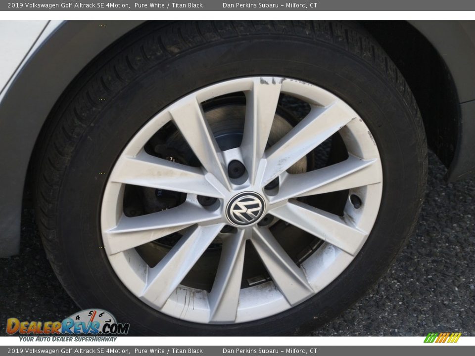 2019 Volkswagen Golf Alltrack SE 4Motion Pure White / Titan Black Photo #25