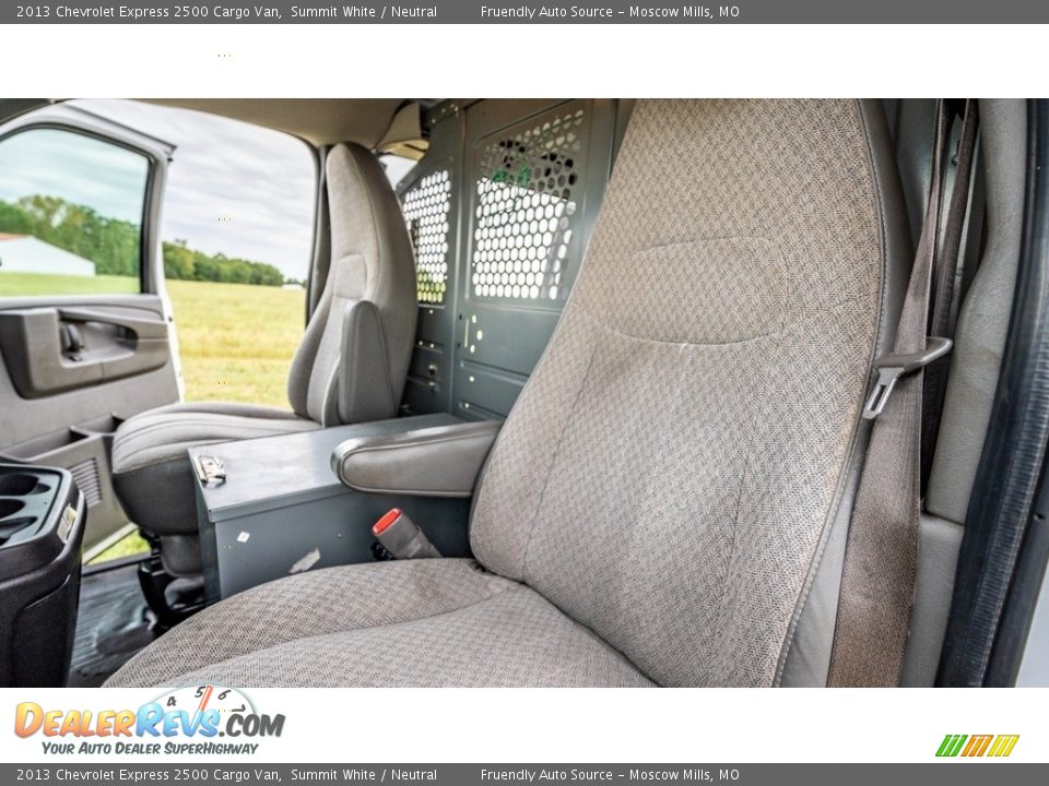 2013 Chevrolet Express 2500 Cargo Van Summit White / Neutral Photo #16