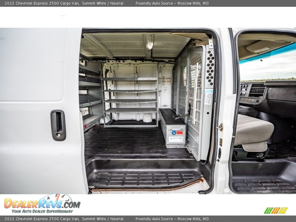 2013 Chevrolet Express 2500 Cargo Van Summit White / Neutral Photo #21