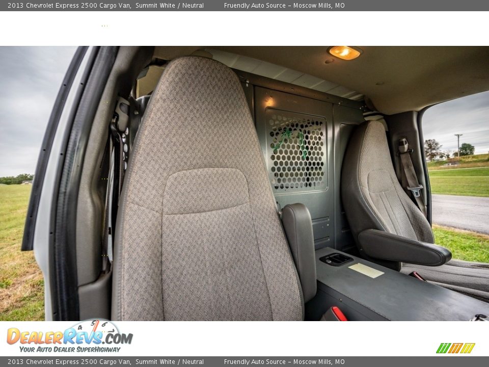 2013 Chevrolet Express 2500 Cargo Van Summit White / Neutral Photo #24