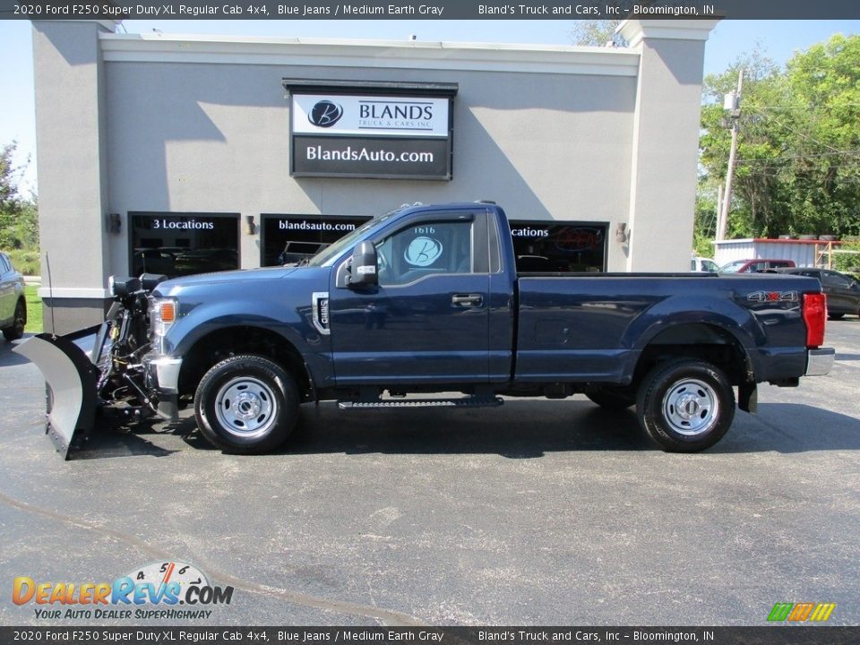 2020 Ford F250 Super Duty XL Regular Cab 4x4 Blue Jeans / Medium Earth Gray Photo #1