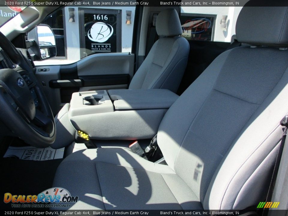 2020 Ford F250 Super Duty XL Regular Cab 4x4 Blue Jeans / Medium Earth Gray Photo #7