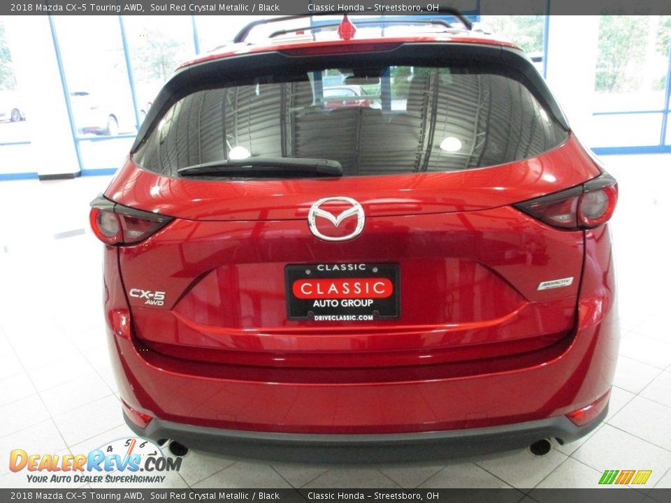 2018 Mazda CX-5 Touring AWD Soul Red Crystal Metallic / Black Photo #8