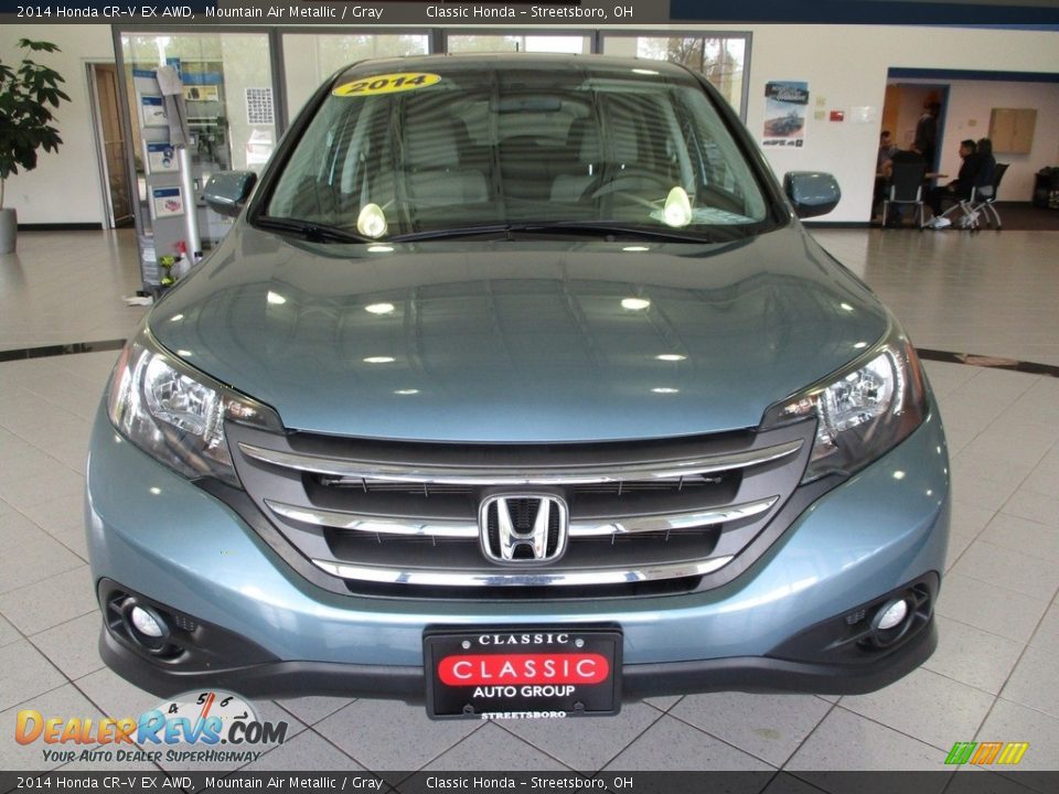 2014 Honda CR-V EX AWD Mountain Air Metallic / Gray Photo #2