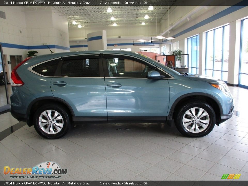 2014 Honda CR-V EX AWD Mountain Air Metallic / Gray Photo #4