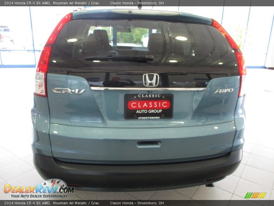 2014 Honda CR-V EX AWD Mountain Air Metallic / Gray Photo #8