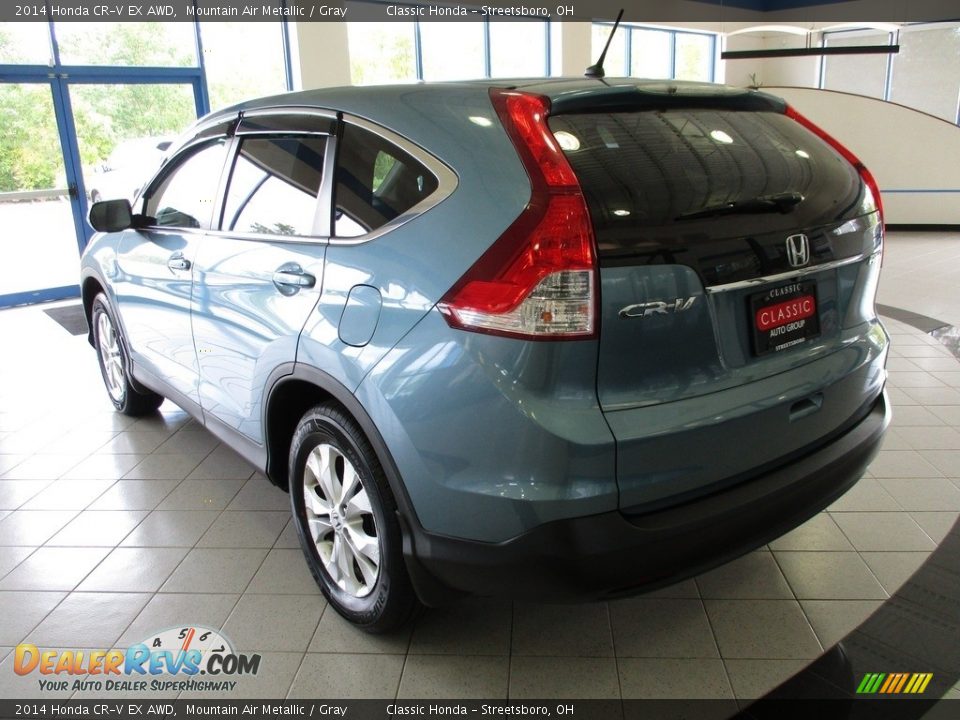 2014 Honda CR-V EX AWD Mountain Air Metallic / Gray Photo #9