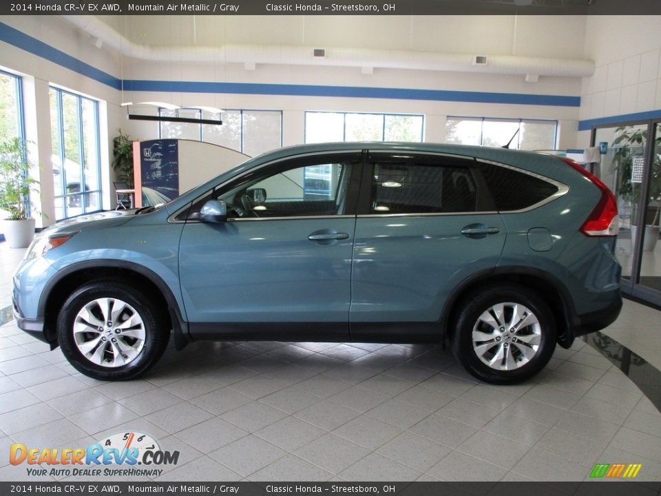 2014 Honda CR-V EX AWD Mountain Air Metallic / Gray Photo #10