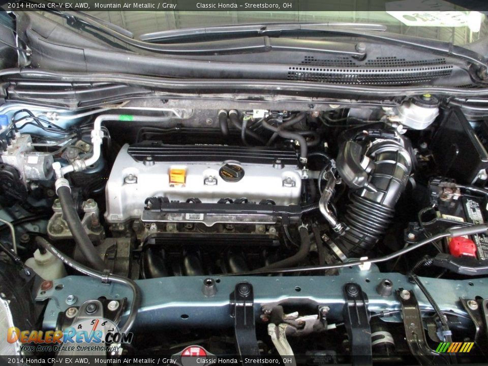 2014 Honda CR-V EX AWD Mountain Air Metallic / Gray Photo #13