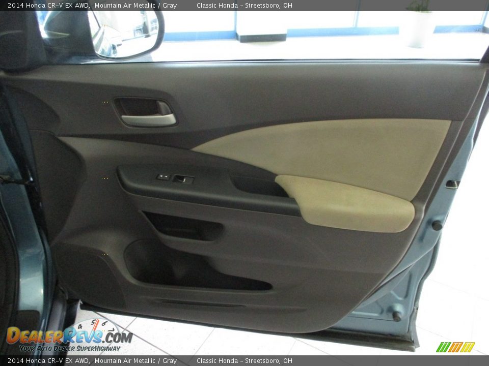 2014 Honda CR-V EX AWD Mountain Air Metallic / Gray Photo #14