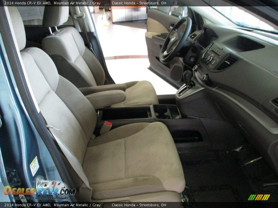 2014 Honda CR-V EX AWD Mountain Air Metallic / Gray Photo #16