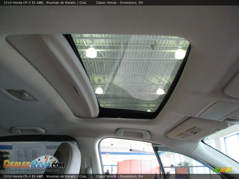 2014 Honda CR-V EX AWD Mountain Air Metallic / Gray Photo #17