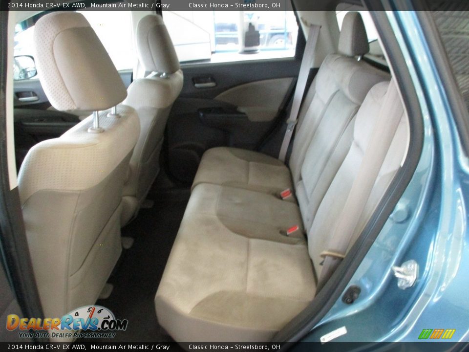 2014 Honda CR-V EX AWD Mountain Air Metallic / Gray Photo #25