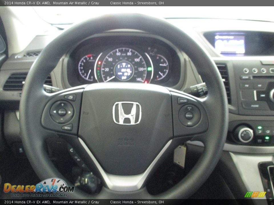 2014 Honda CR-V EX AWD Mountain Air Metallic / Gray Photo #30