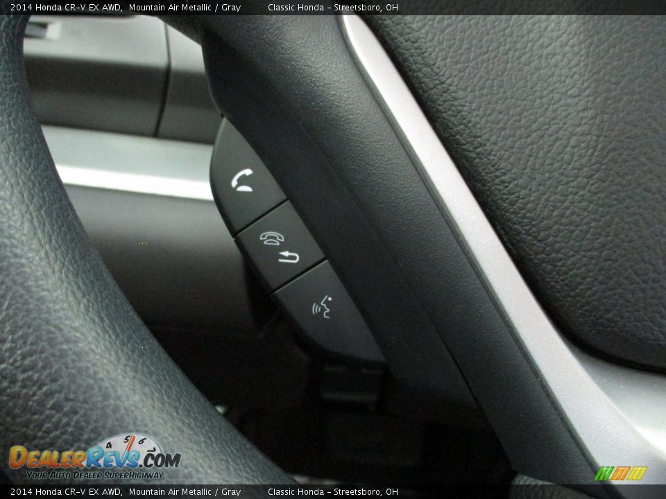 2014 Honda CR-V EX AWD Mountain Air Metallic / Gray Photo #31
