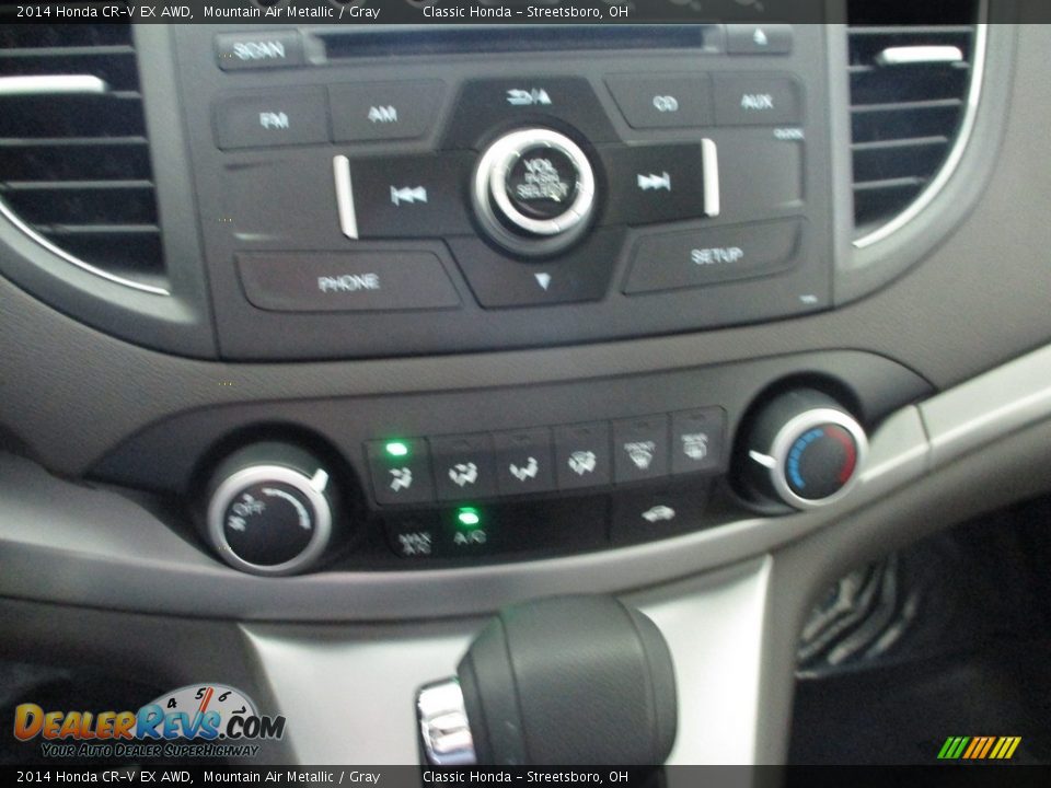 2014 Honda CR-V EX AWD Mountain Air Metallic / Gray Photo #34