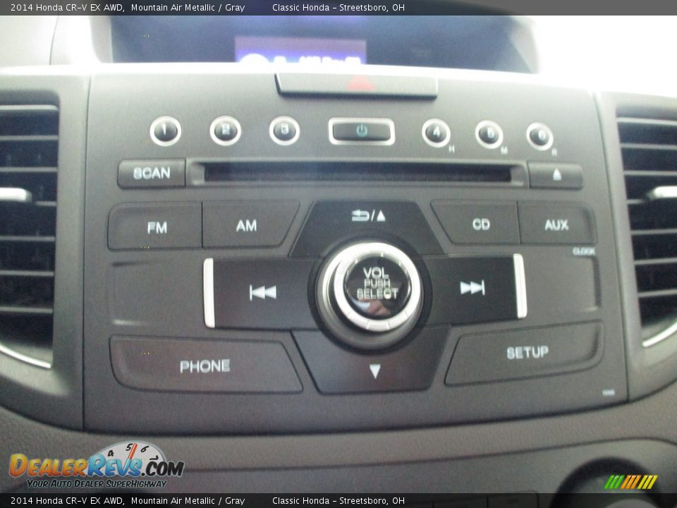 2014 Honda CR-V EX AWD Mountain Air Metallic / Gray Photo #35