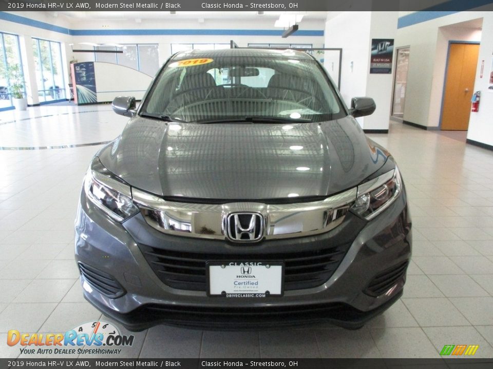 2019 Honda HR-V LX AWD Modern Steel Metallic / Black Photo #2