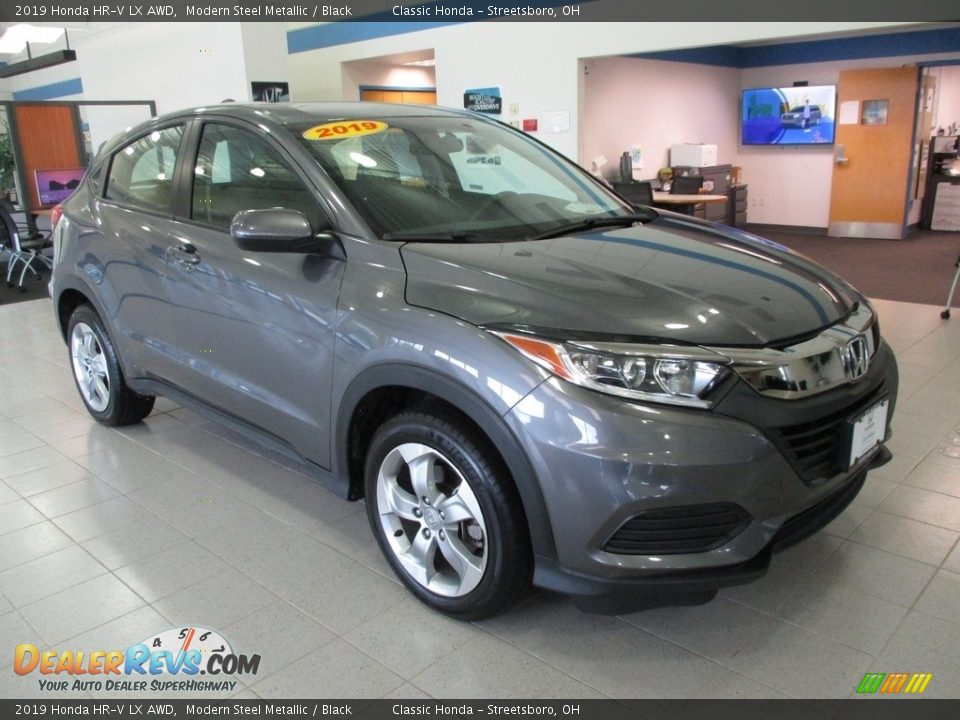 2019 Honda HR-V LX AWD Modern Steel Metallic / Black Photo #3