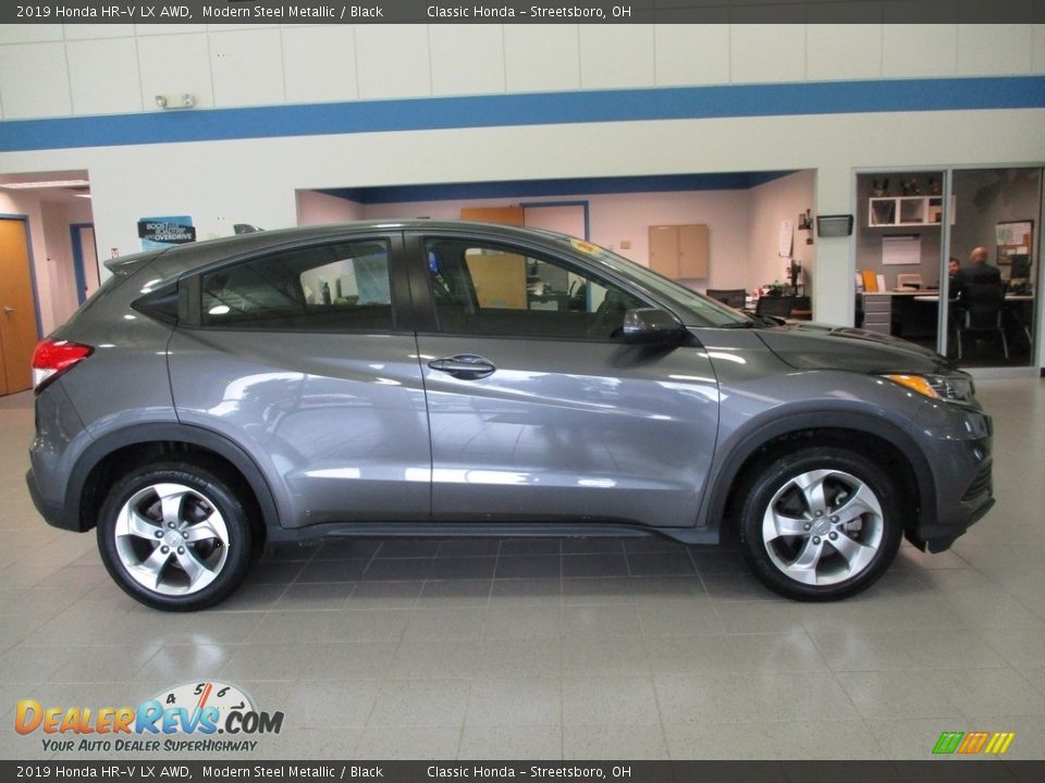 2019 Honda HR-V LX AWD Modern Steel Metallic / Black Photo #4