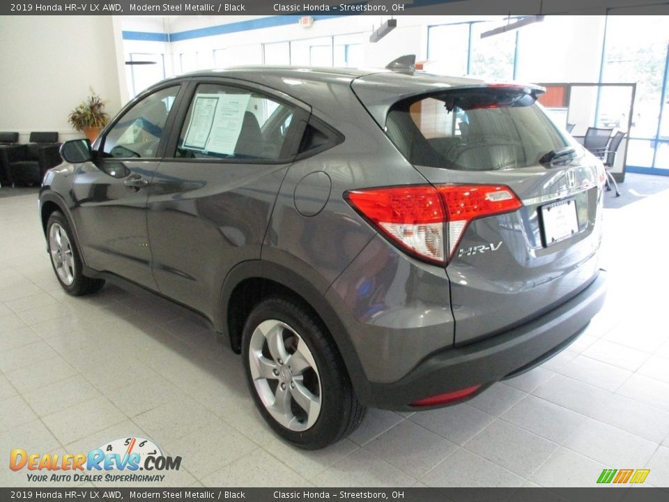 2019 Honda HR-V LX AWD Modern Steel Metallic / Black Photo #9