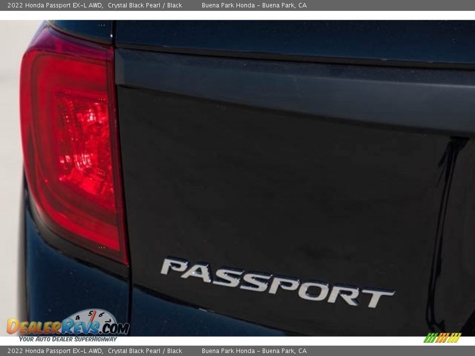 2022 Honda Passport EX-L AWD Crystal Black Pearl / Black Photo #6