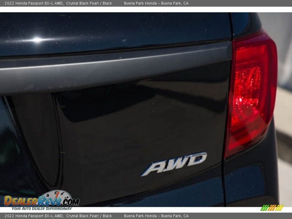 2022 Honda Passport EX-L AWD Crystal Black Pearl / Black Photo #7