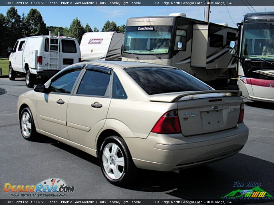 2007 Ford Focus ZX4 SES Sedan Pueblo Gold Metallic / Dark Pebble/Light Pebble Photo #3