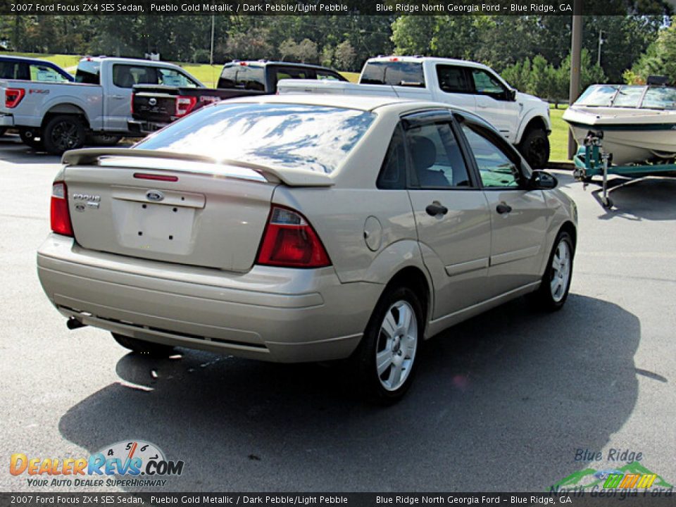 2007 Ford Focus ZX4 SES Sedan Pueblo Gold Metallic / Dark Pebble/Light Pebble Photo #5