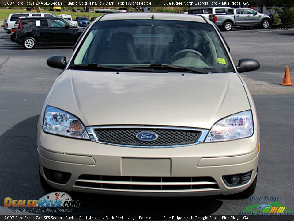 2007 Ford Focus ZX4 SES Sedan Pueblo Gold Metallic / Dark Pebble/Light Pebble Photo #8