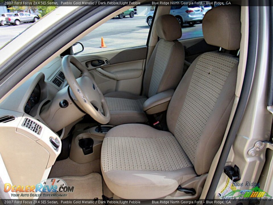 2007 Ford Focus ZX4 SES Sedan Pueblo Gold Metallic / Dark Pebble/Light Pebble Photo #10