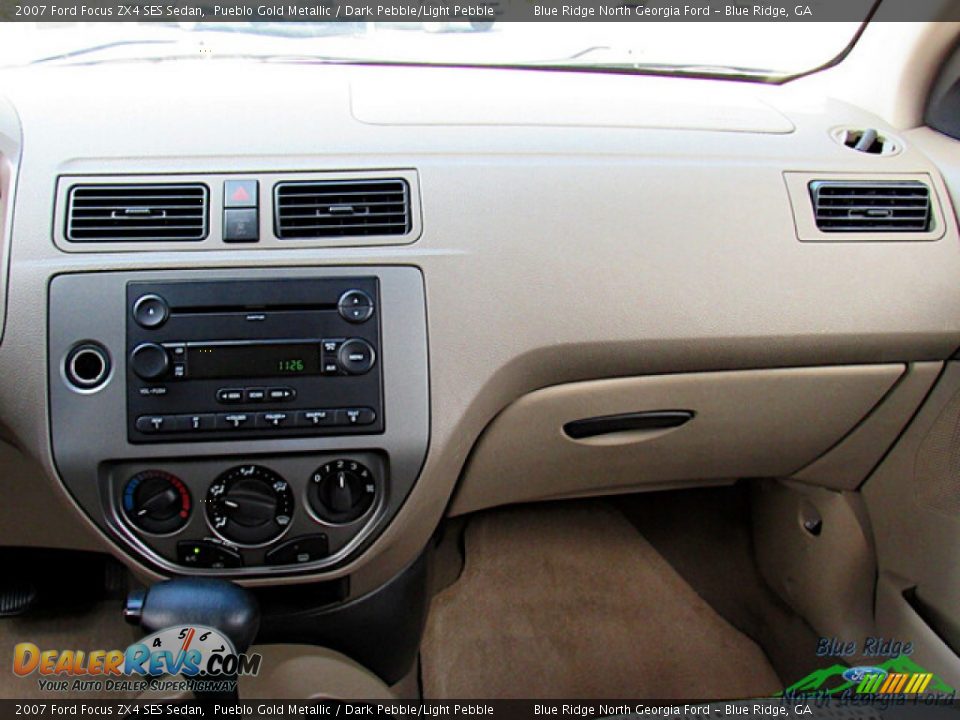 2007 Ford Focus ZX4 SES Sedan Pueblo Gold Metallic / Dark Pebble/Light Pebble Photo #14