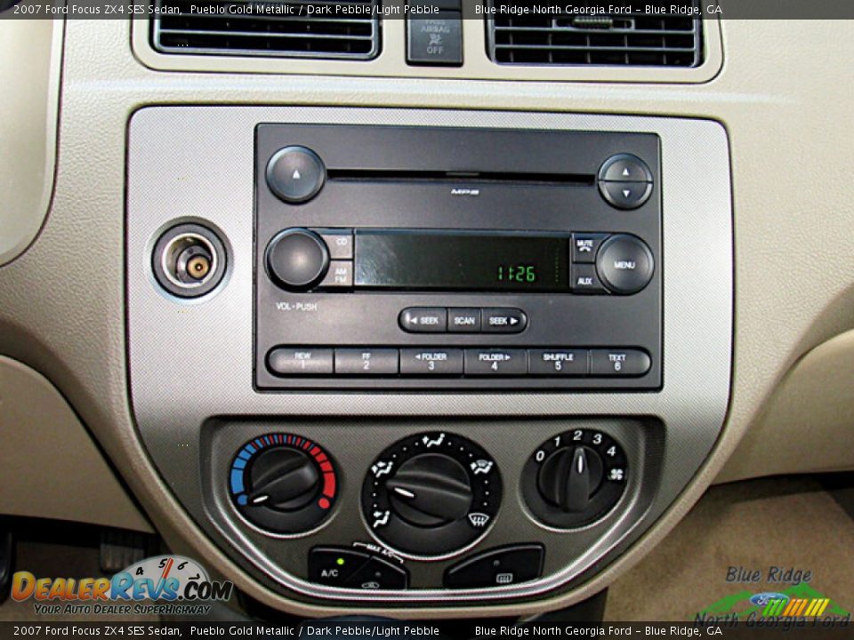 2007 Ford Focus ZX4 SES Sedan Pueblo Gold Metallic / Dark Pebble/Light Pebble Photo #16