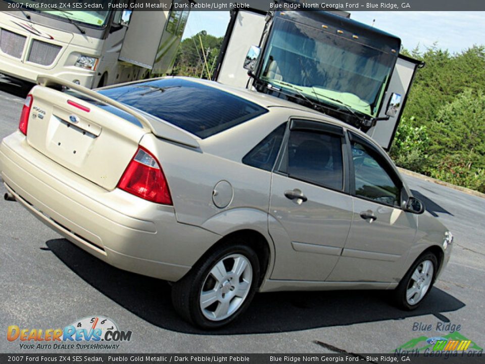 2007 Ford Focus ZX4 SES Sedan Pueblo Gold Metallic / Dark Pebble/Light Pebble Photo #21