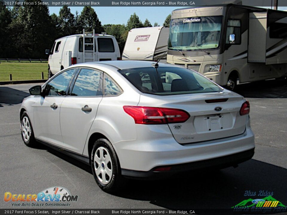 2017 Ford Focus S Sedan Ingot Silver / Charcoal Black Photo #3