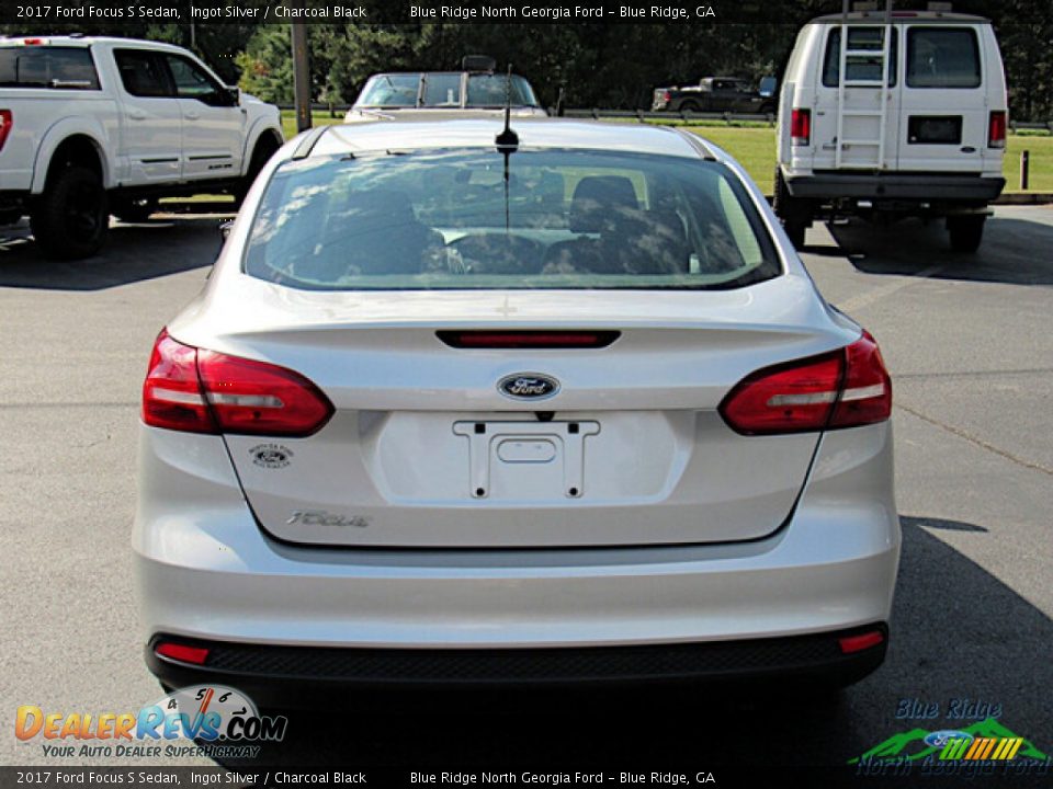 2017 Ford Focus S Sedan Ingot Silver / Charcoal Black Photo #4