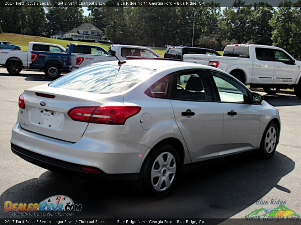 2017 Ford Focus S Sedan Ingot Silver / Charcoal Black Photo #5