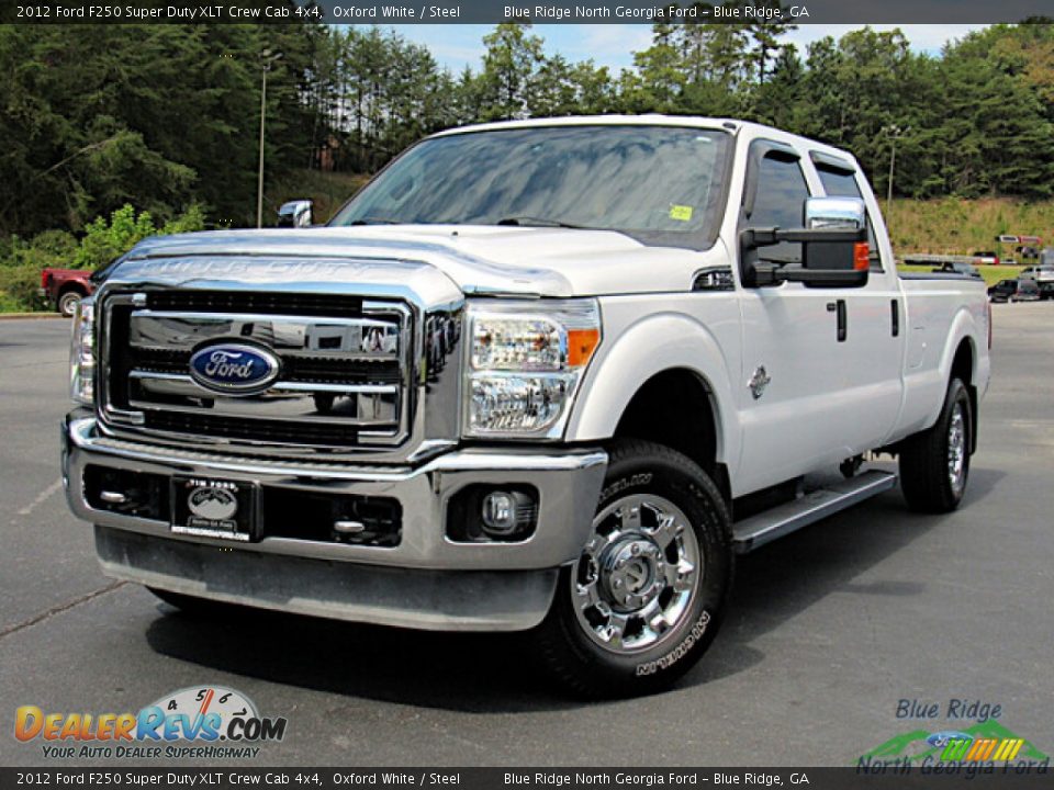 2012 Ford F250 Super Duty XLT Crew Cab 4x4 Oxford White / Steel Photo #1