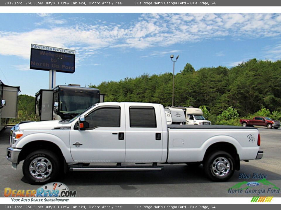 2012 Ford F250 Super Duty XLT Crew Cab 4x4 Oxford White / Steel Photo #2