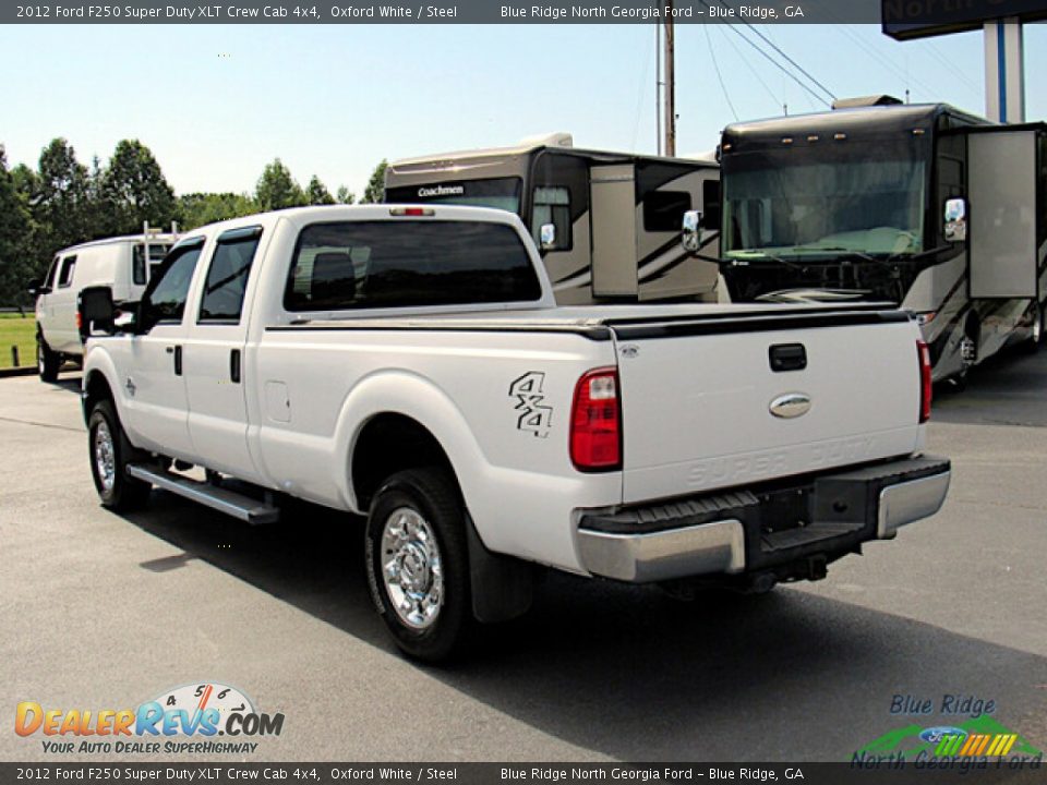 2012 Ford F250 Super Duty XLT Crew Cab 4x4 Oxford White / Steel Photo #3