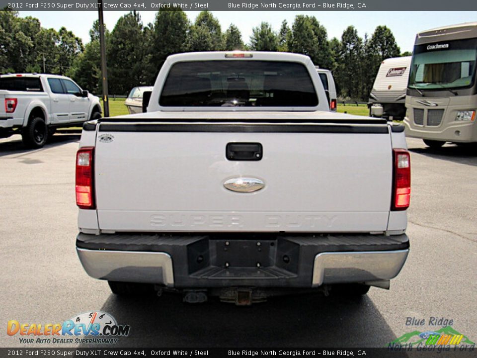 2012 Ford F250 Super Duty XLT Crew Cab 4x4 Oxford White / Steel Photo #4