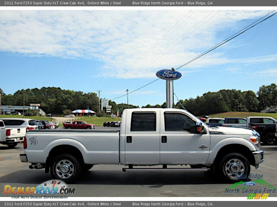 2012 Ford F250 Super Duty XLT Crew Cab 4x4 Oxford White / Steel Photo #6