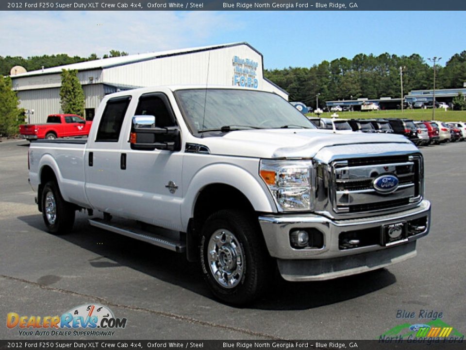 2012 Ford F250 Super Duty XLT Crew Cab 4x4 Oxford White / Steel Photo #7