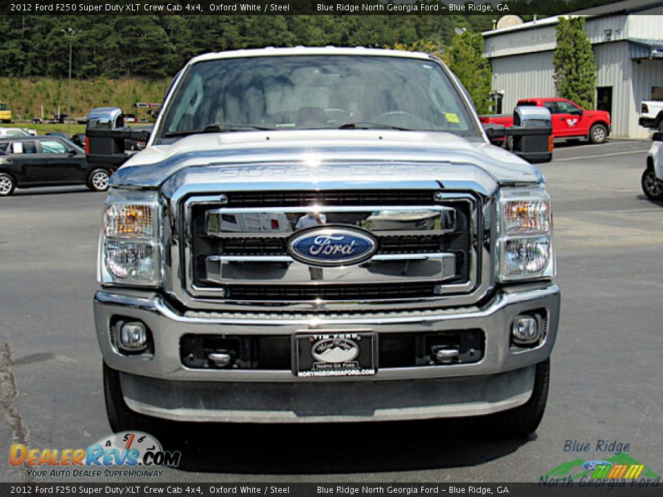 2012 Ford F250 Super Duty XLT Crew Cab 4x4 Oxford White / Steel Photo #8