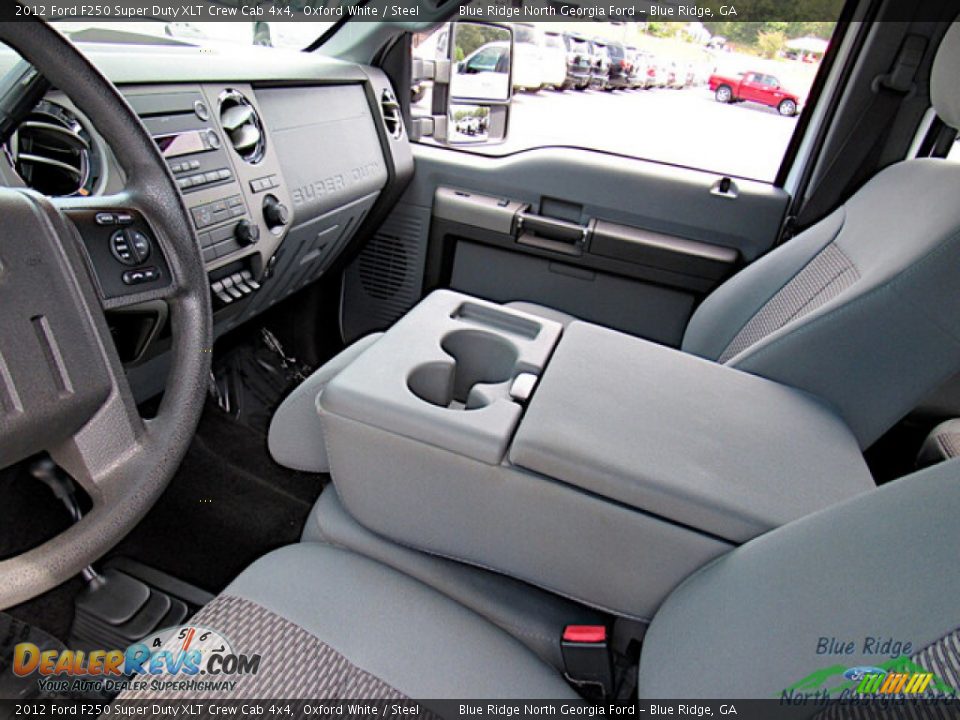 2012 Ford F250 Super Duty XLT Crew Cab 4x4 Oxford White / Steel Photo #24